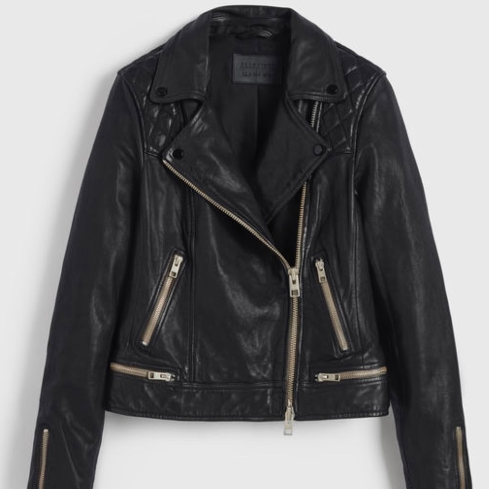 All Saints Conroy Leather Jacket